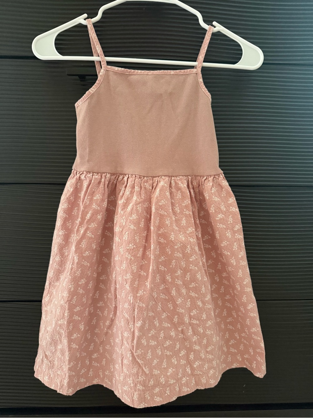 Mango Girls' Dusty Rose Spaghetti Strap Dress. Size 9-10